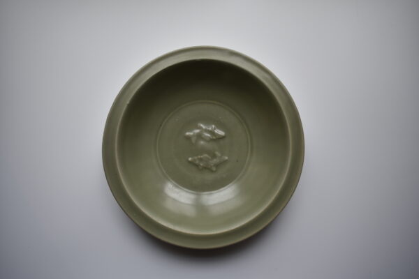 Twin Fish Celadon Dish