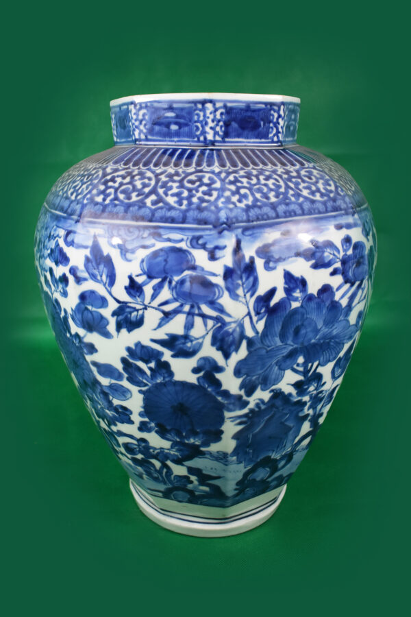 Arita Peony and Chrysanthemum Kakiemon Type Jar