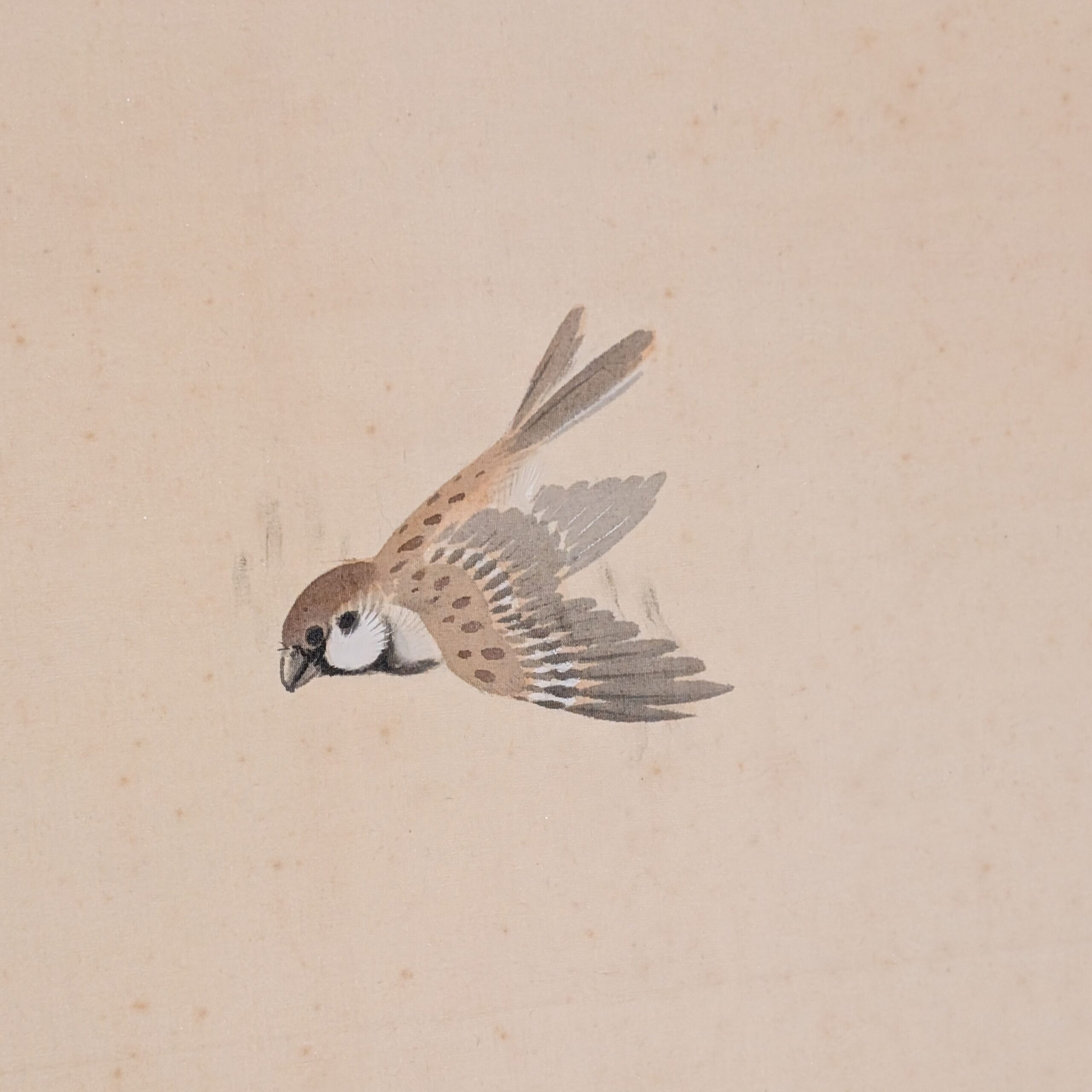 Two-Panel Sparrow and Bamboo Screens (Pair) - Image 3