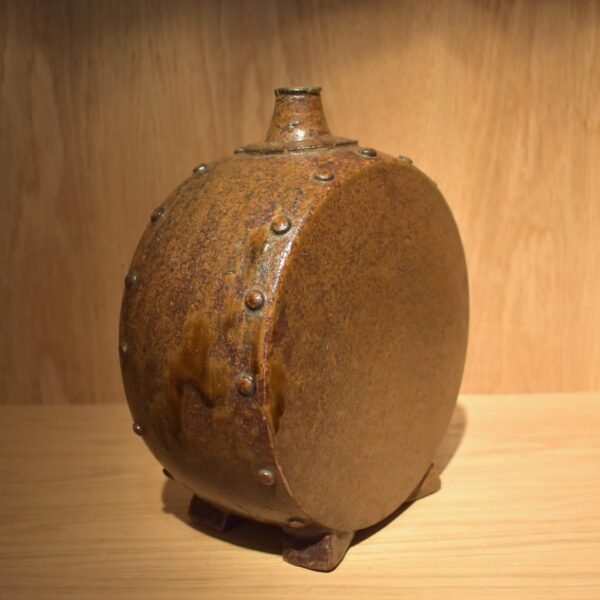 Ko-Seto Taiko Drum Shaped Vase