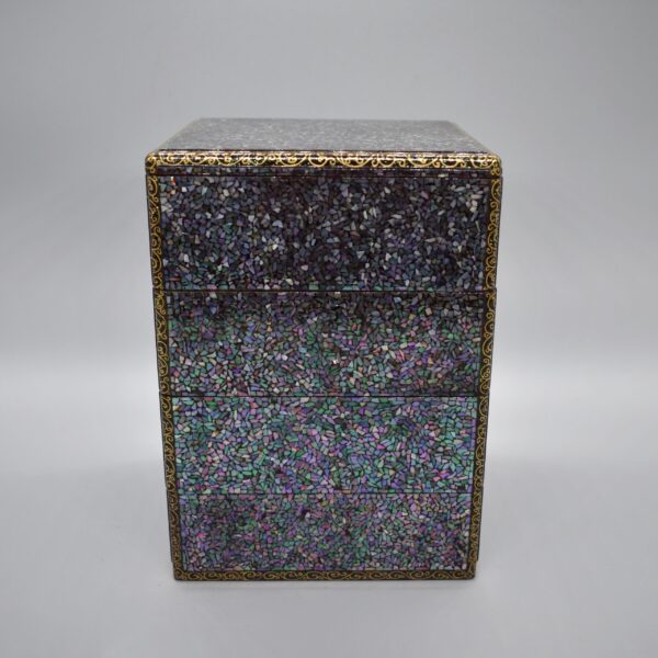Mother of Pearl Inlaid Lacquer Box - Image 3