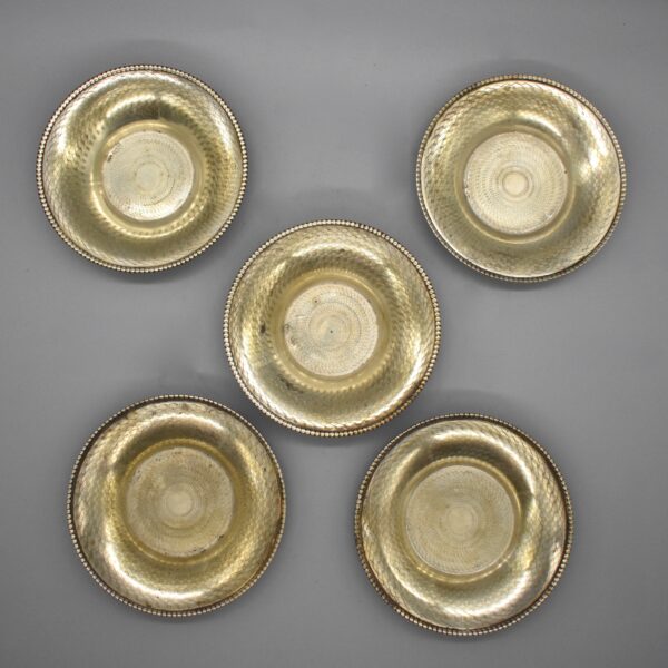 Turkish Silver Tea Saucers