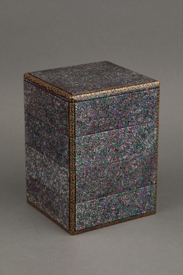 Mother of Pearl Inlaid Lacquer Box - Image 4