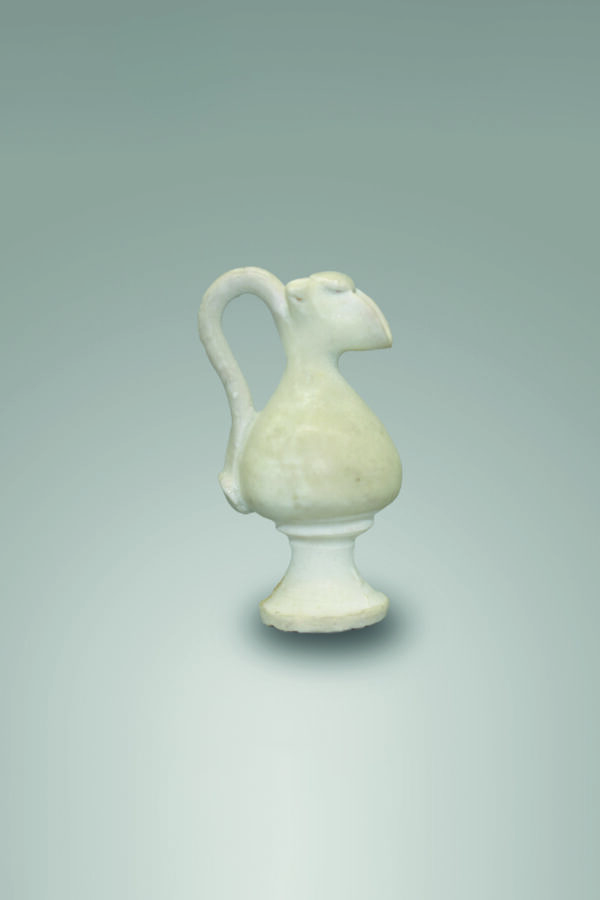 Rare Miniature White Glazed Ewer