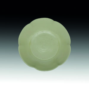 Ding Ware White Glazed Lobed Dish
