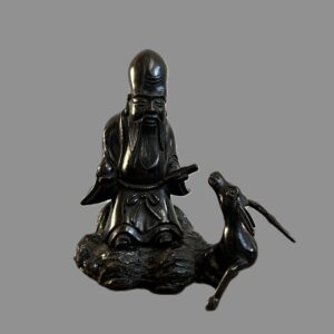 Bronze Figure of Shoulou with Deer
