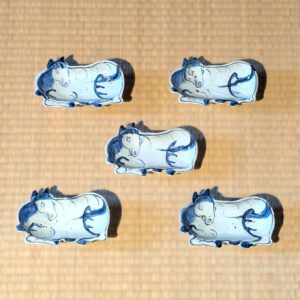Ko-Sometsuke Horse Shaped Dish