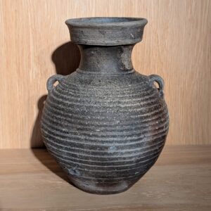 Han Ash Glazed Double-Eared Vase